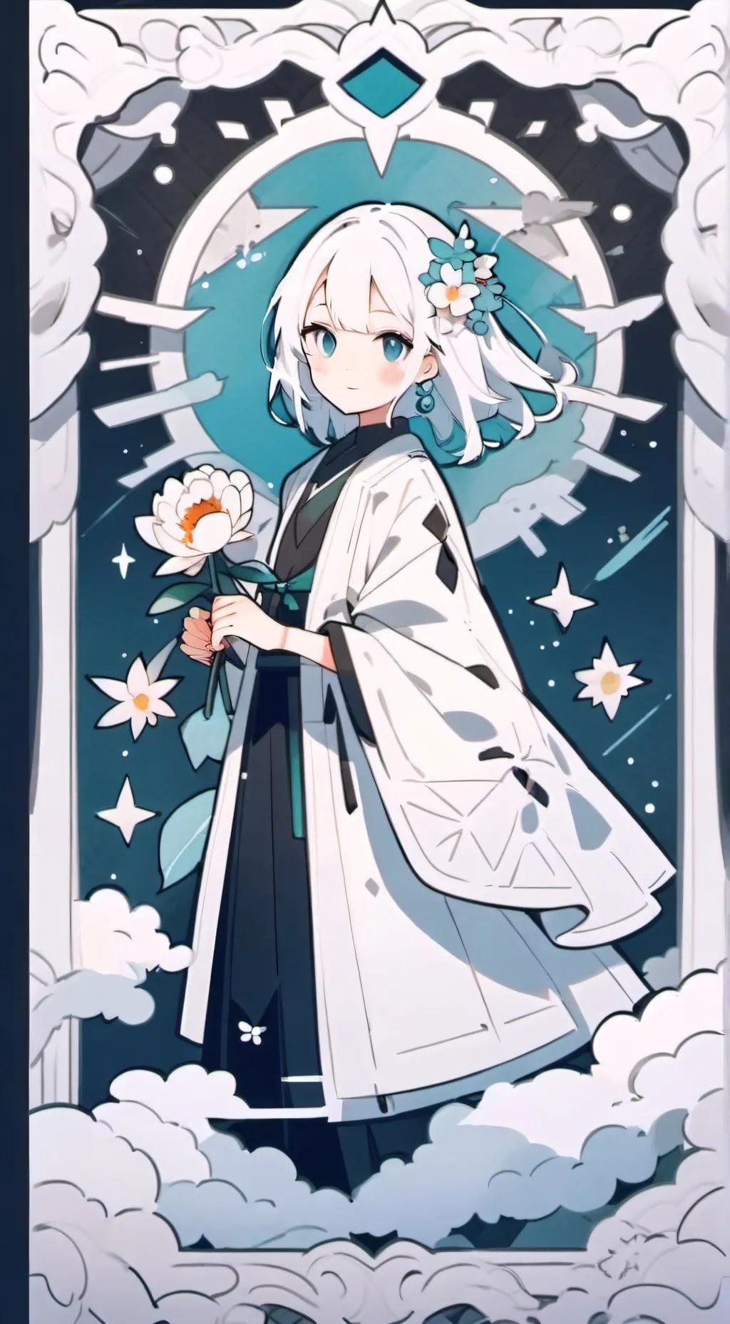 ai character: ENHYPEN  background