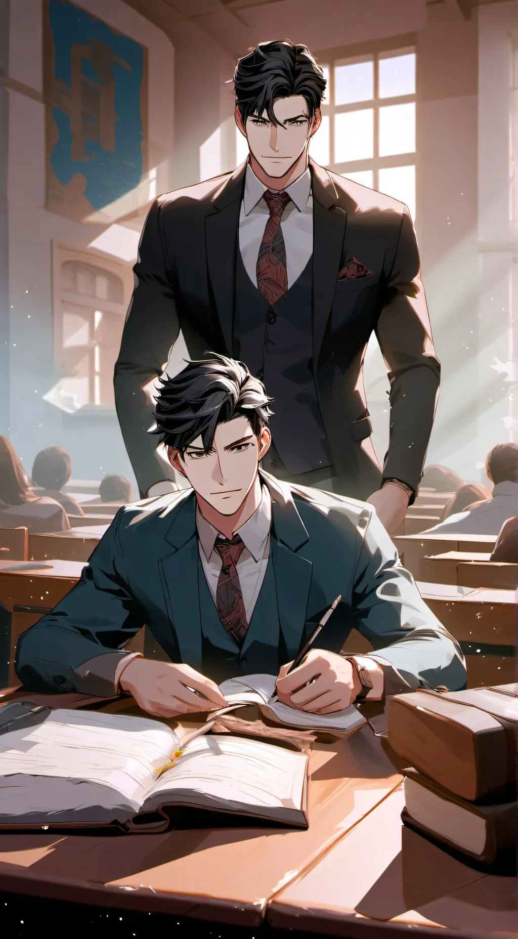 ai character: Adriel y Kamiel background