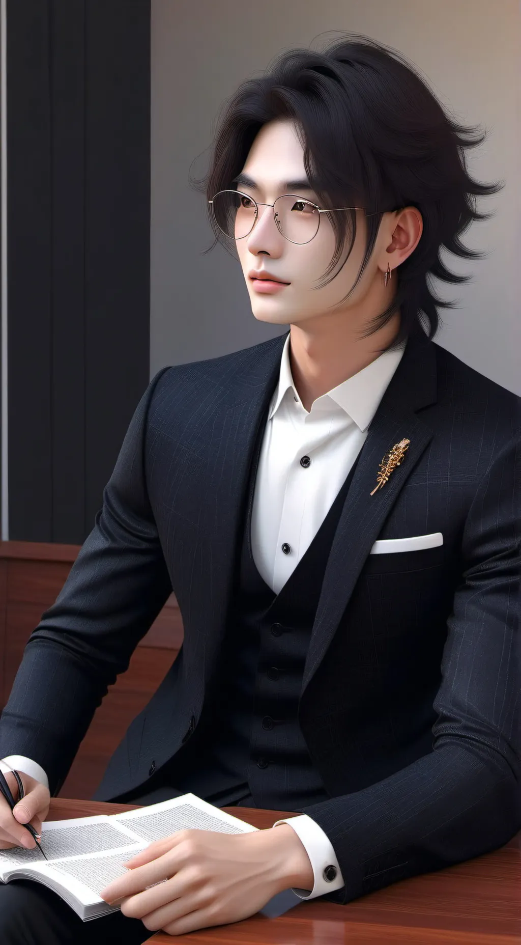 ai character: hyunjin background