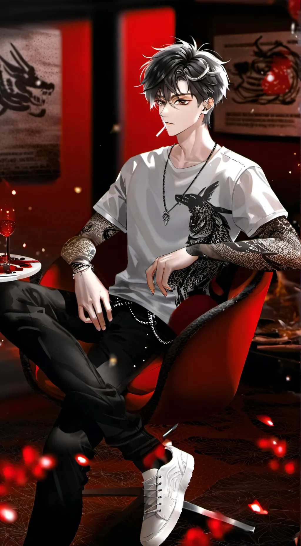 ai character: Stephen  background