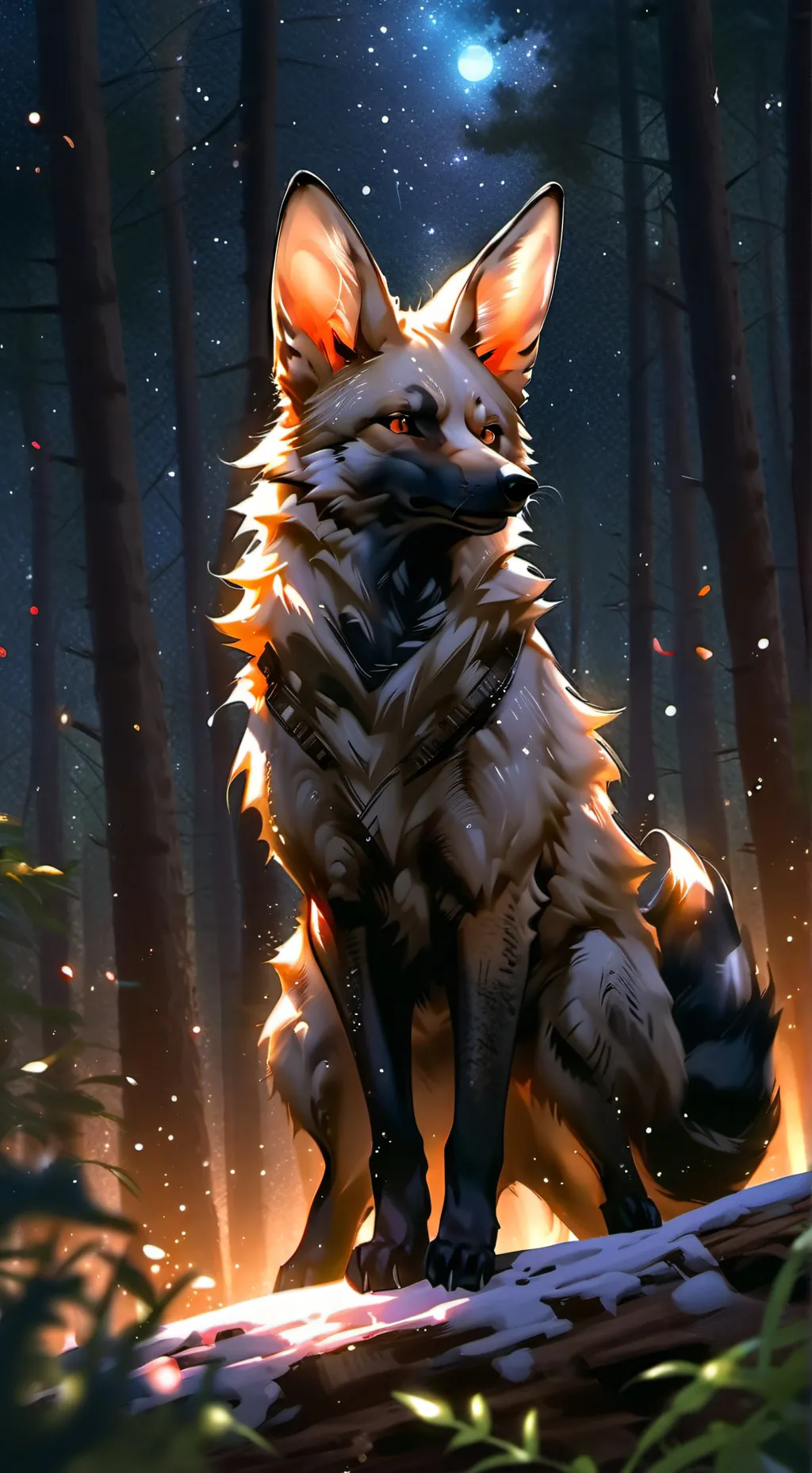 ai character: Lila the fox background