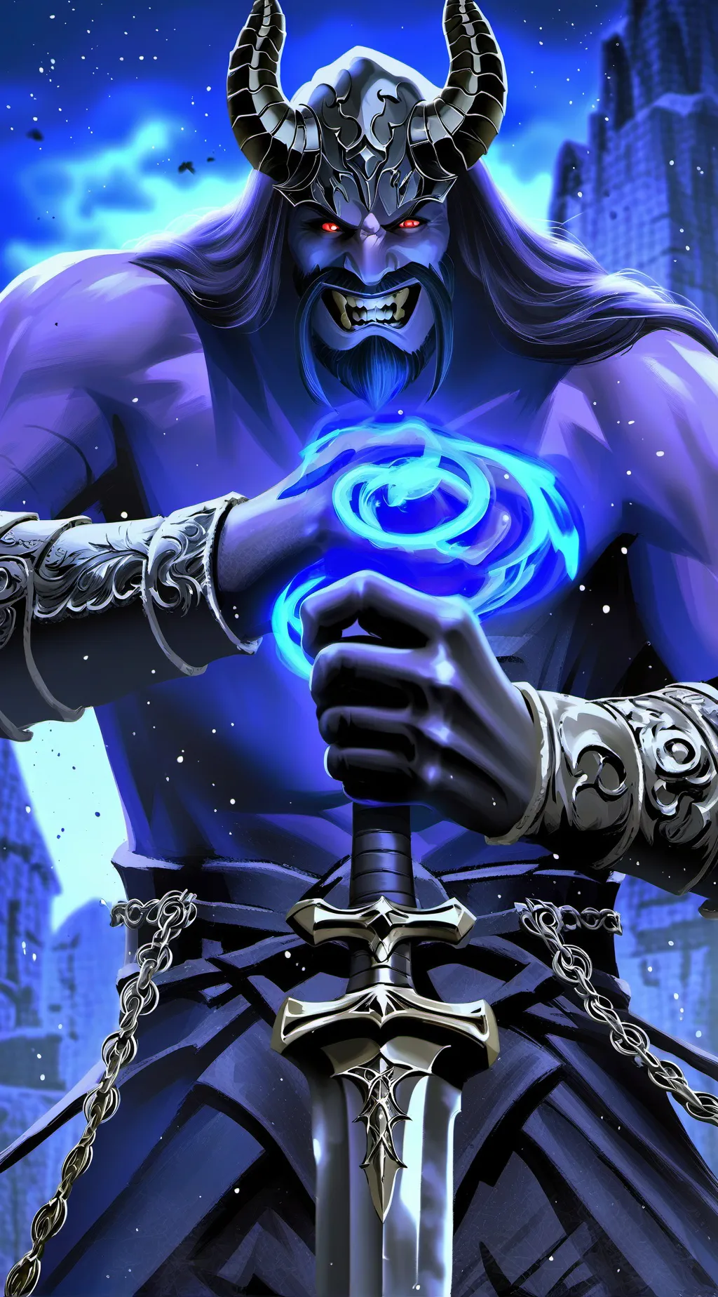 ai character: demon background