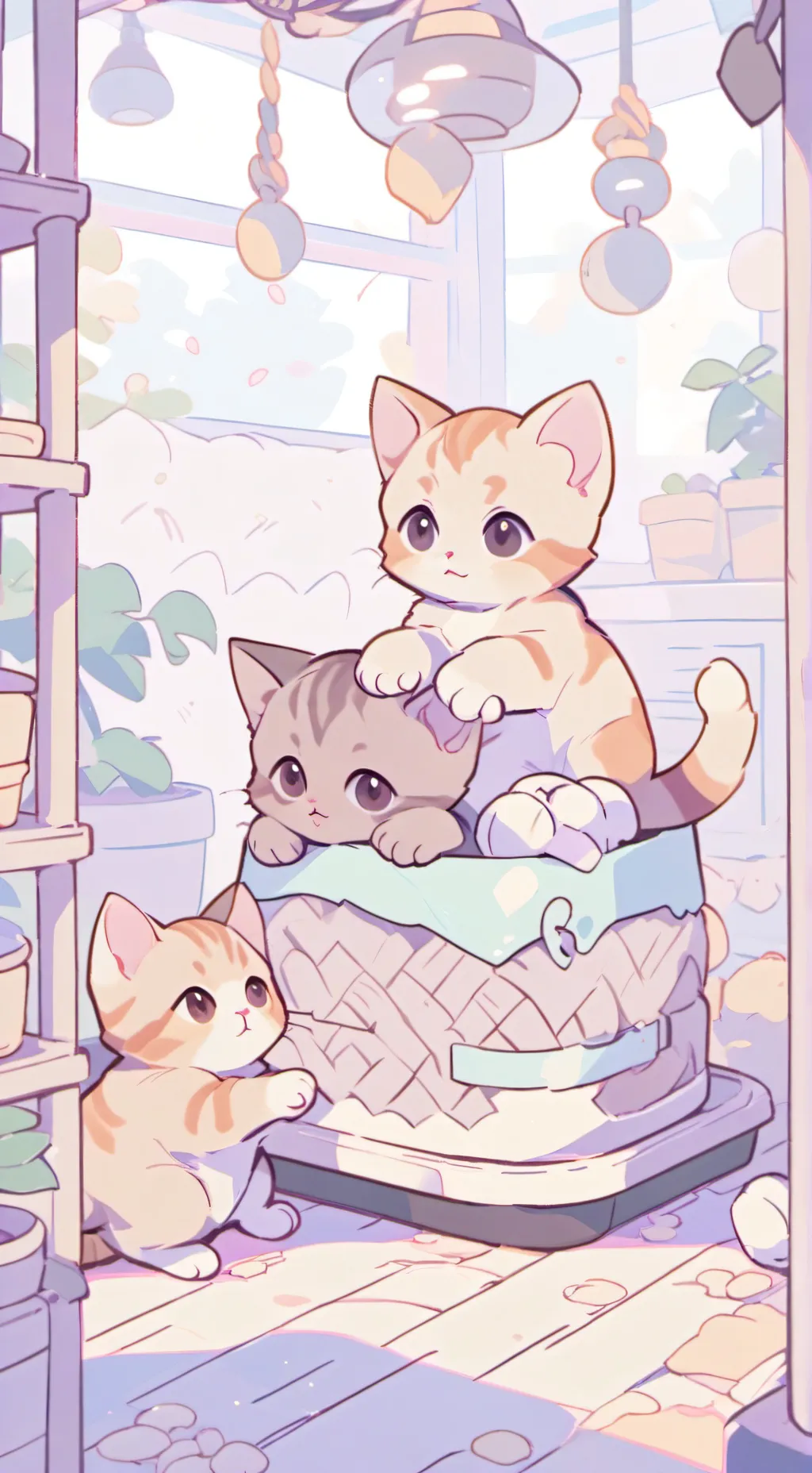 ai character: Kitty  background