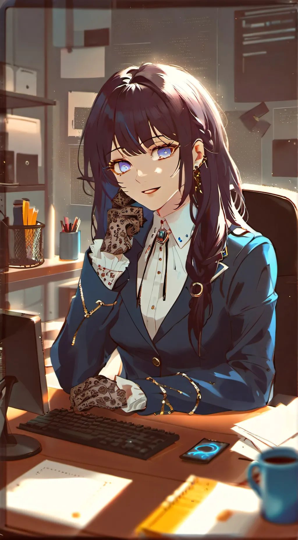 ai character: Miyuki  background