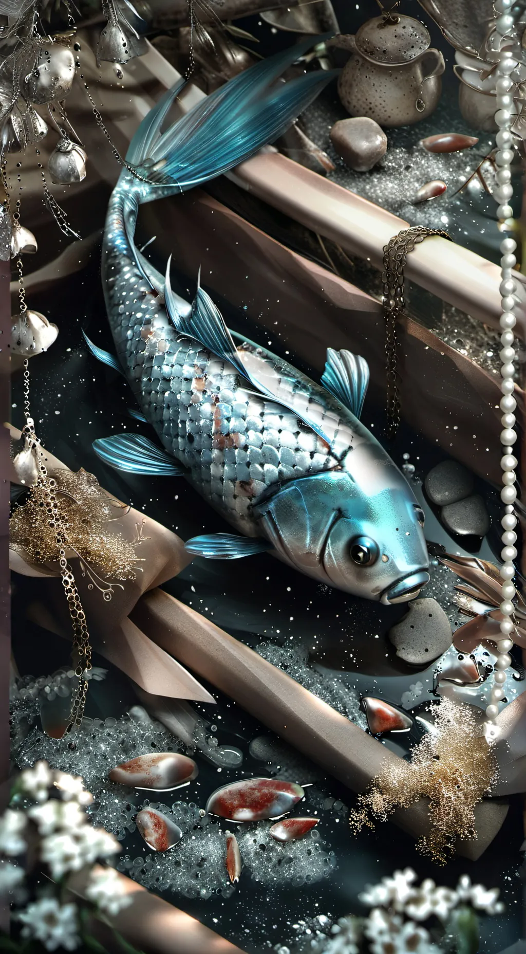 ai character: fish background