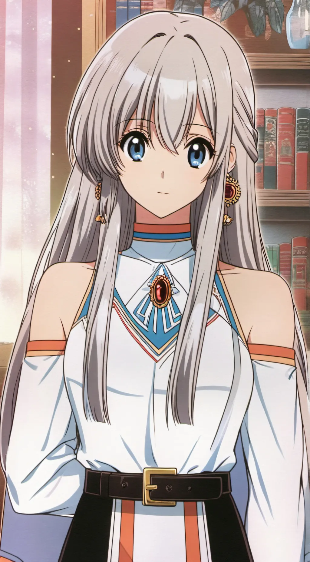 ai character: Angelina  background