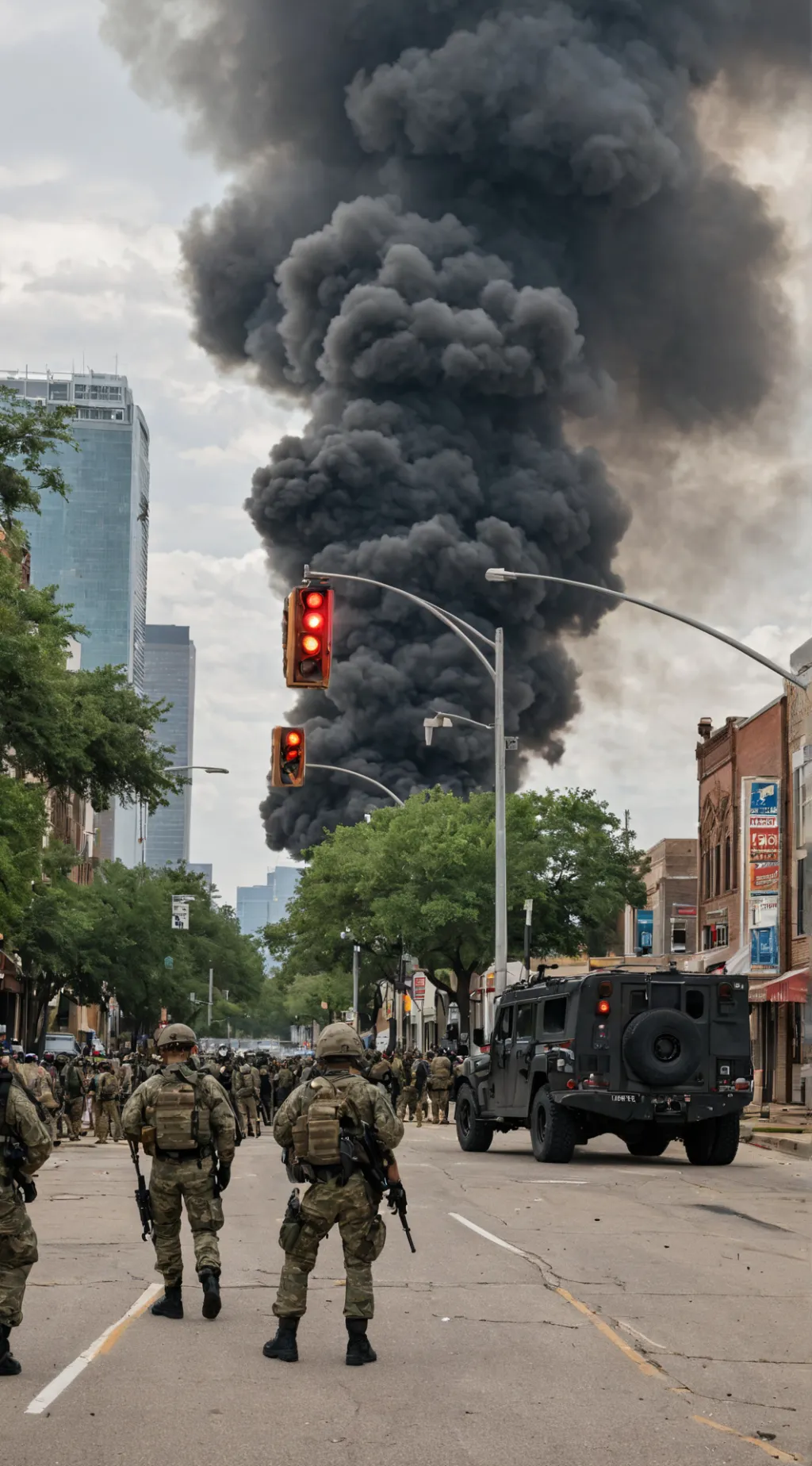 ai character: The Huston Riots background