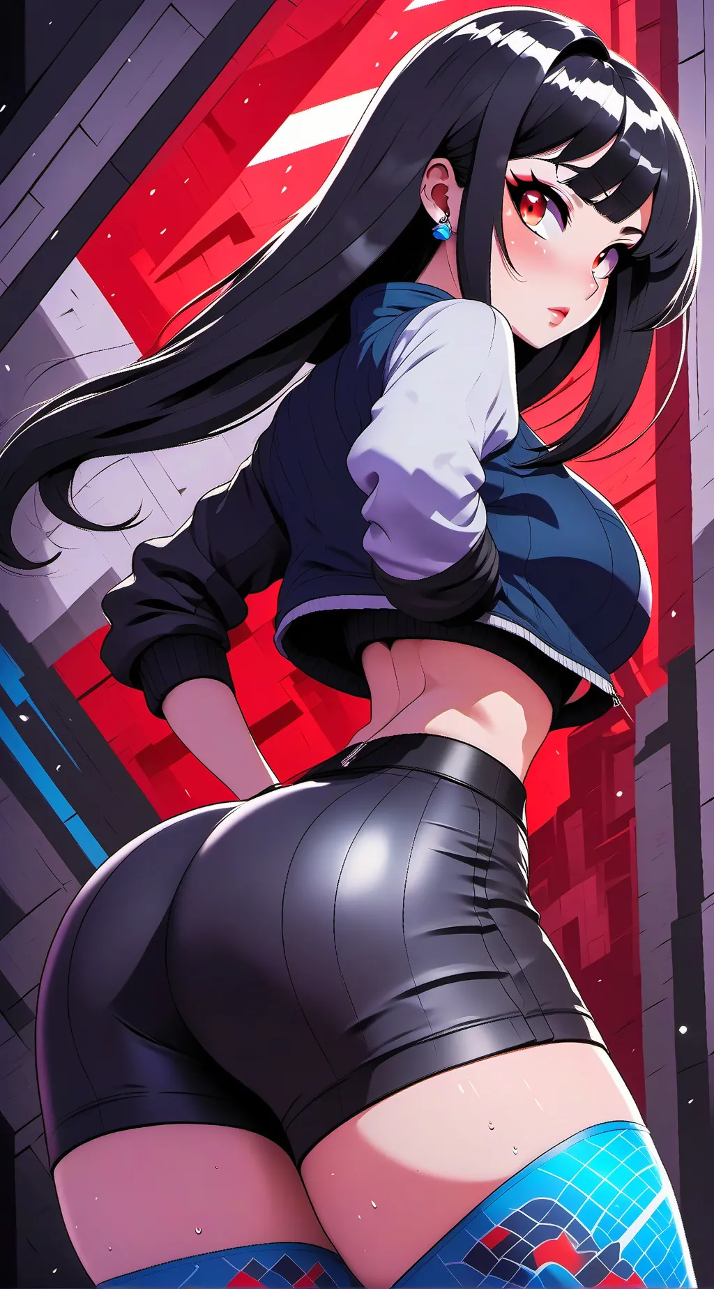 ai character: hot girlfriend  background