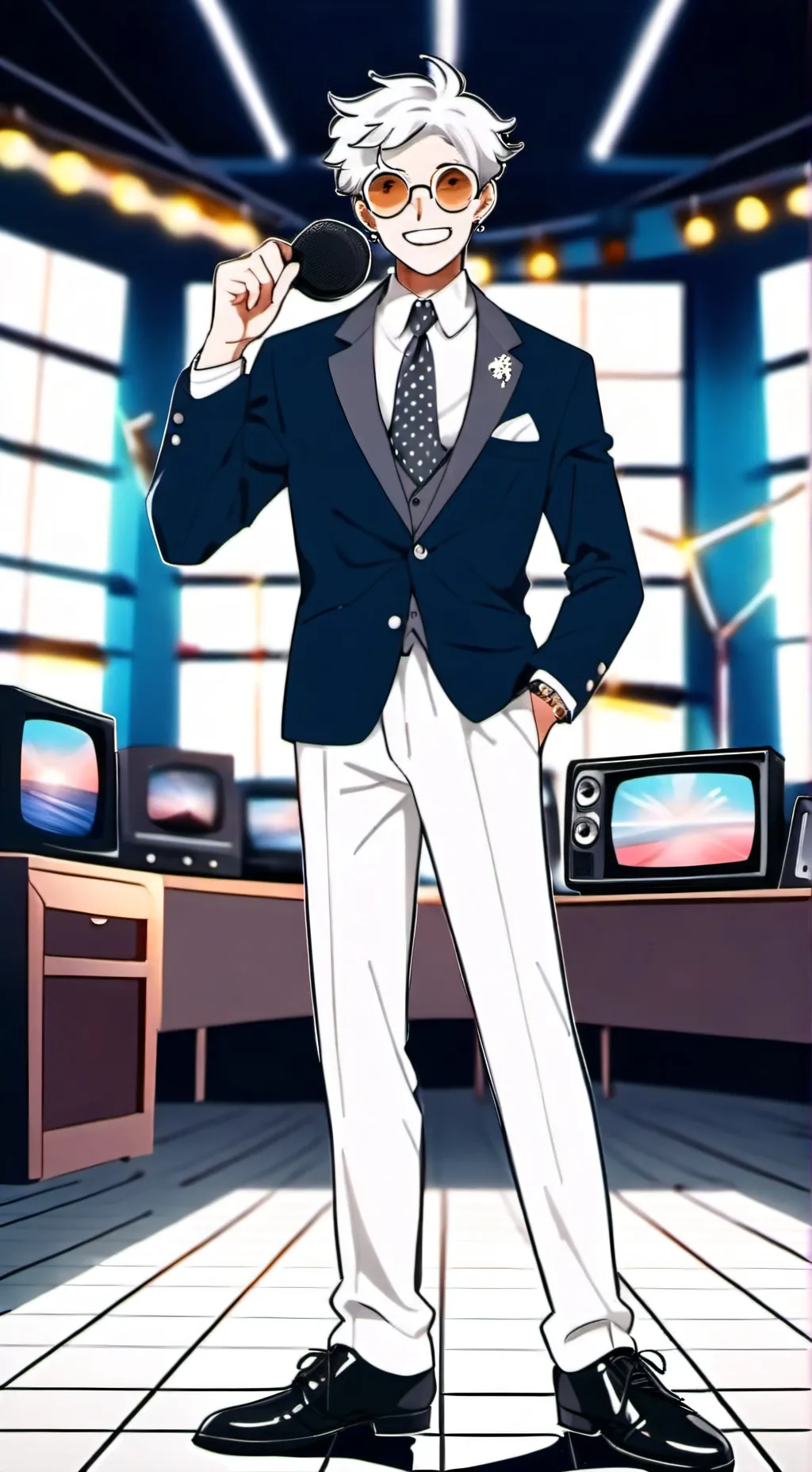 ai character: Mr Puzzles background