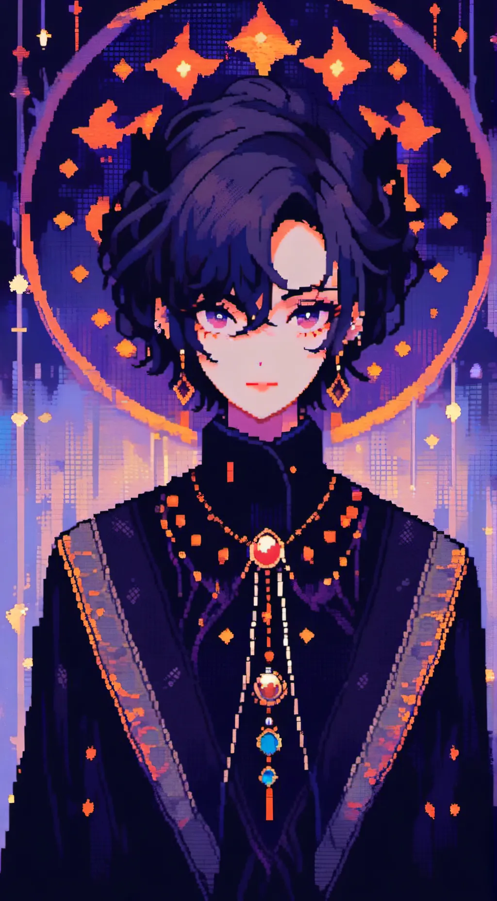 ai character: Demon girl background