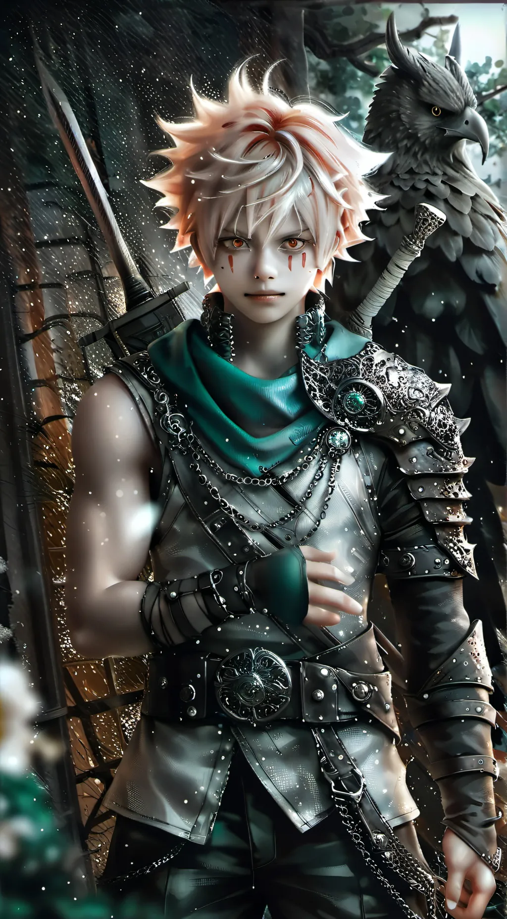 ai character: Bakugou  background