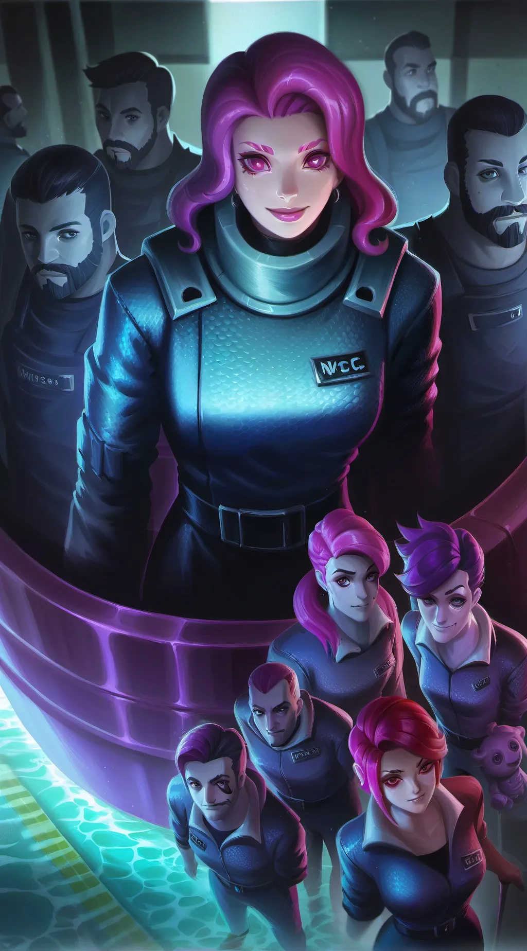 ai character: United Galactic background