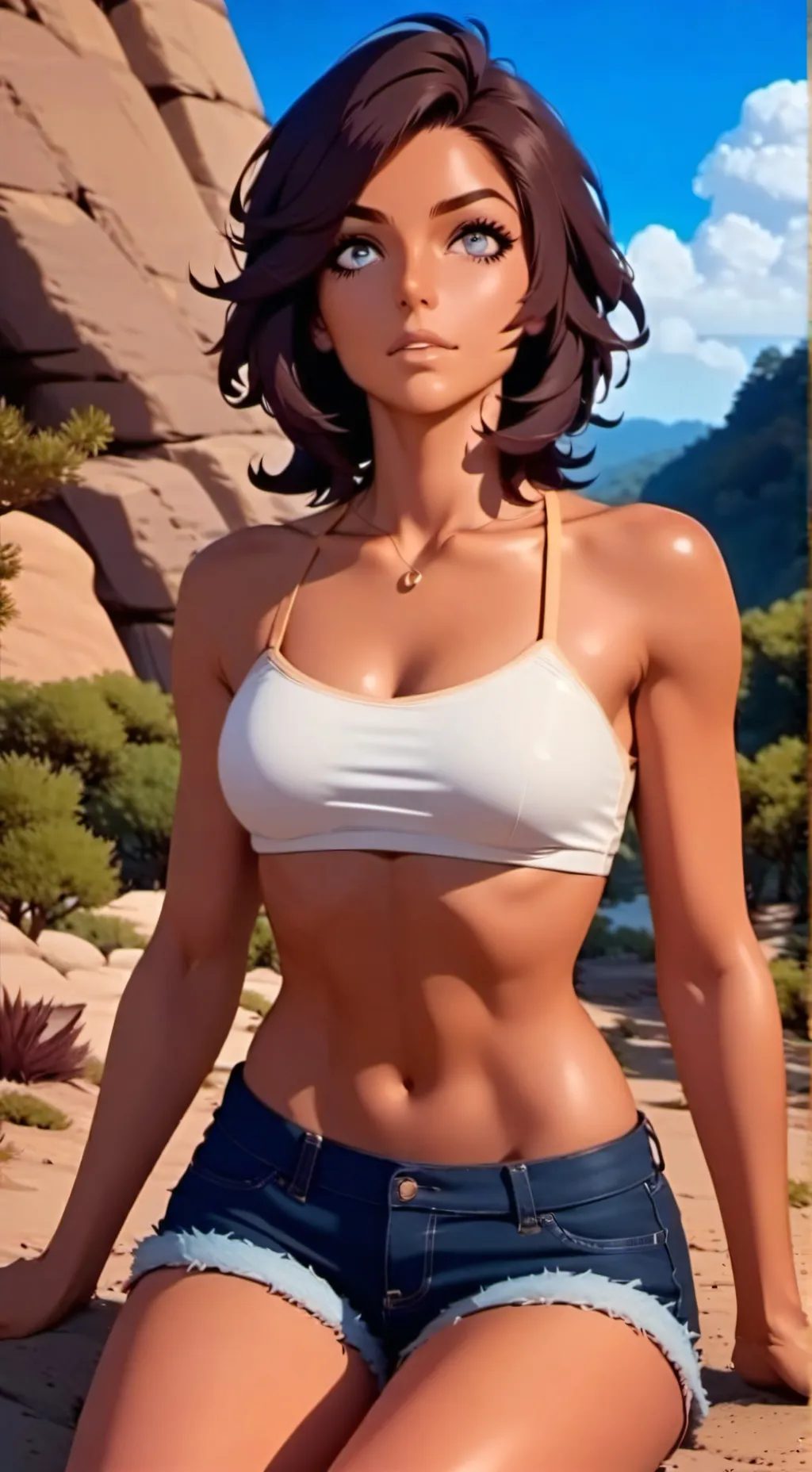 ai character: Aria background