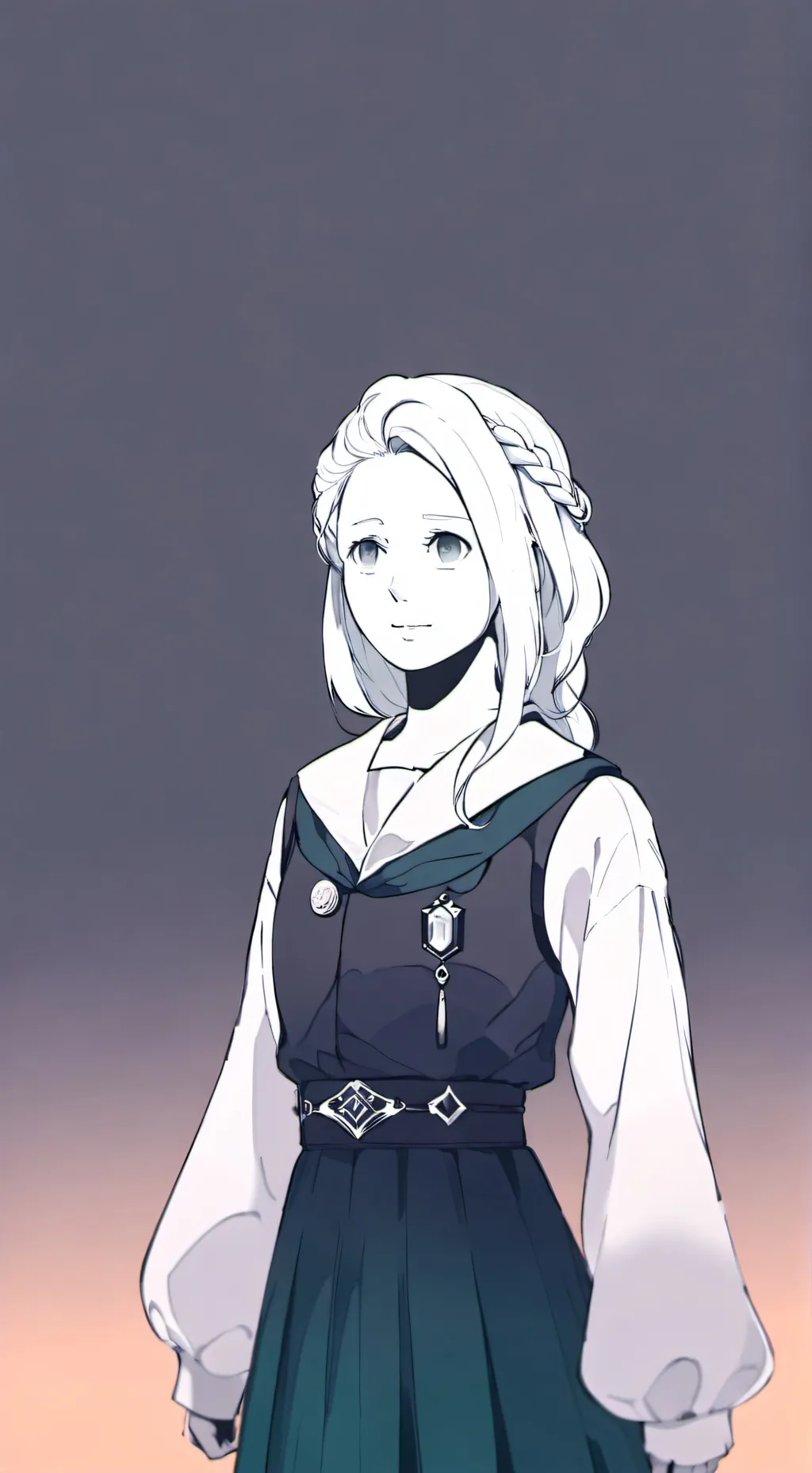 ai character: Top x kang mi-na  background