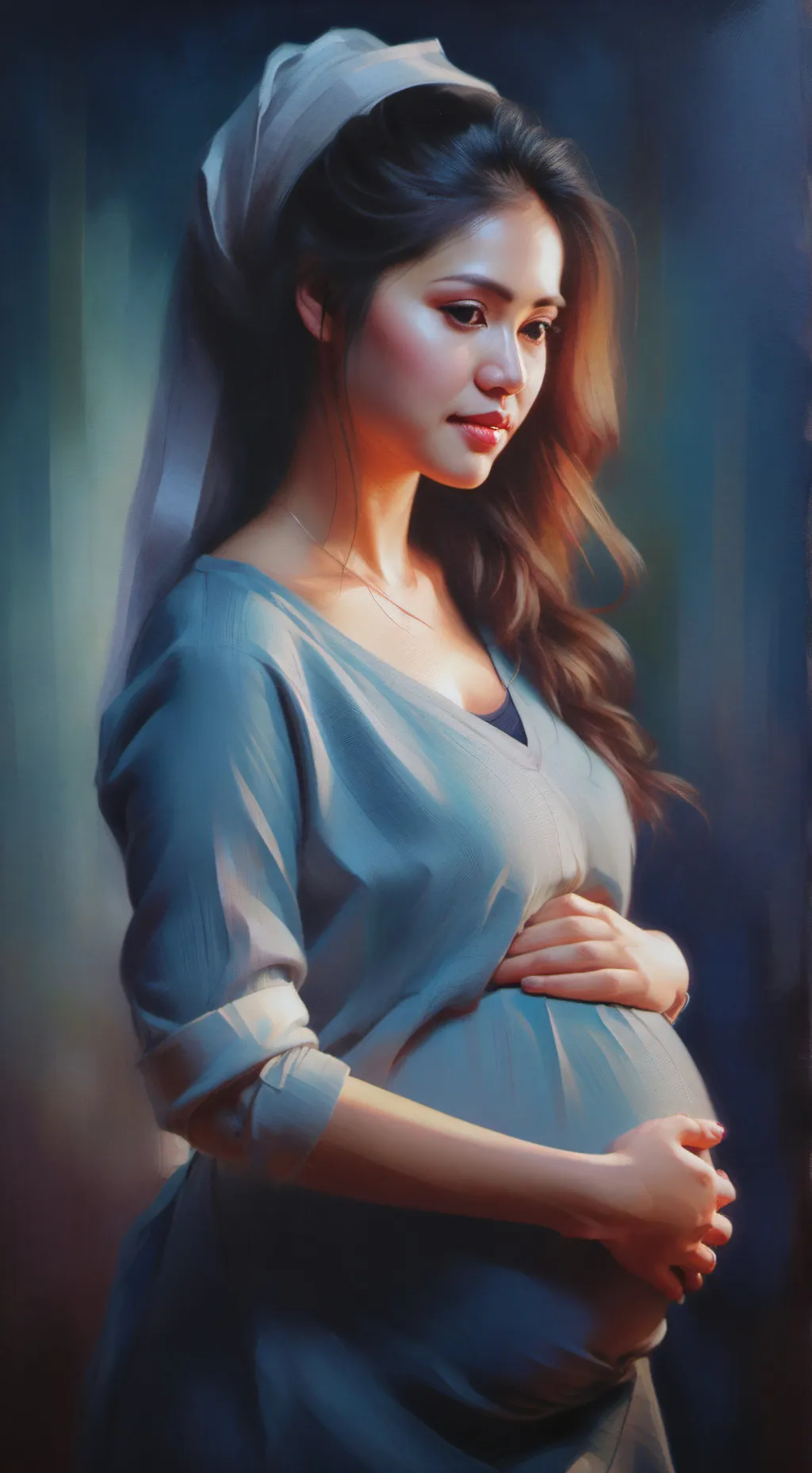 ai character: Mha Your pregnant  background