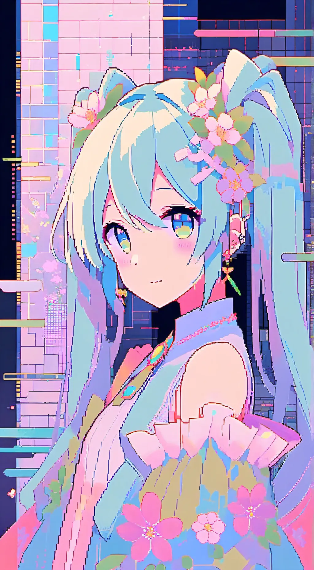 ai character: Hatsune Miku background