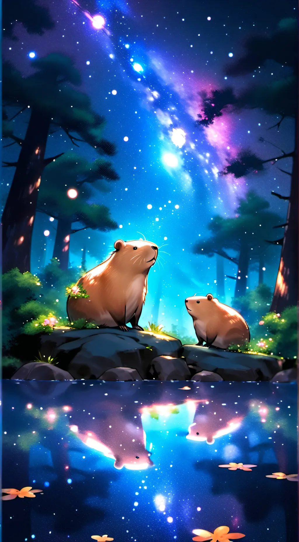 ai character: ✦capy capybara ✦ background