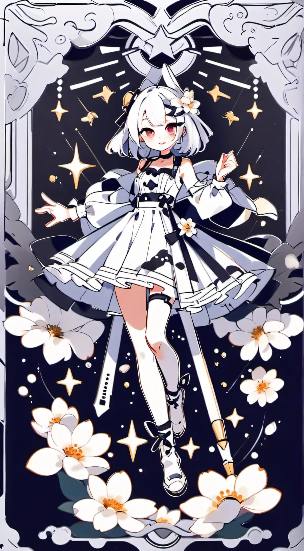 ai character: Sans party xmas background