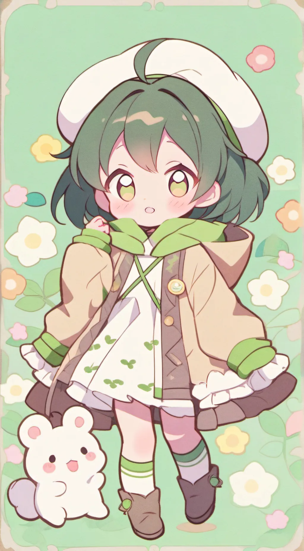 ai character: bebe abandonado background