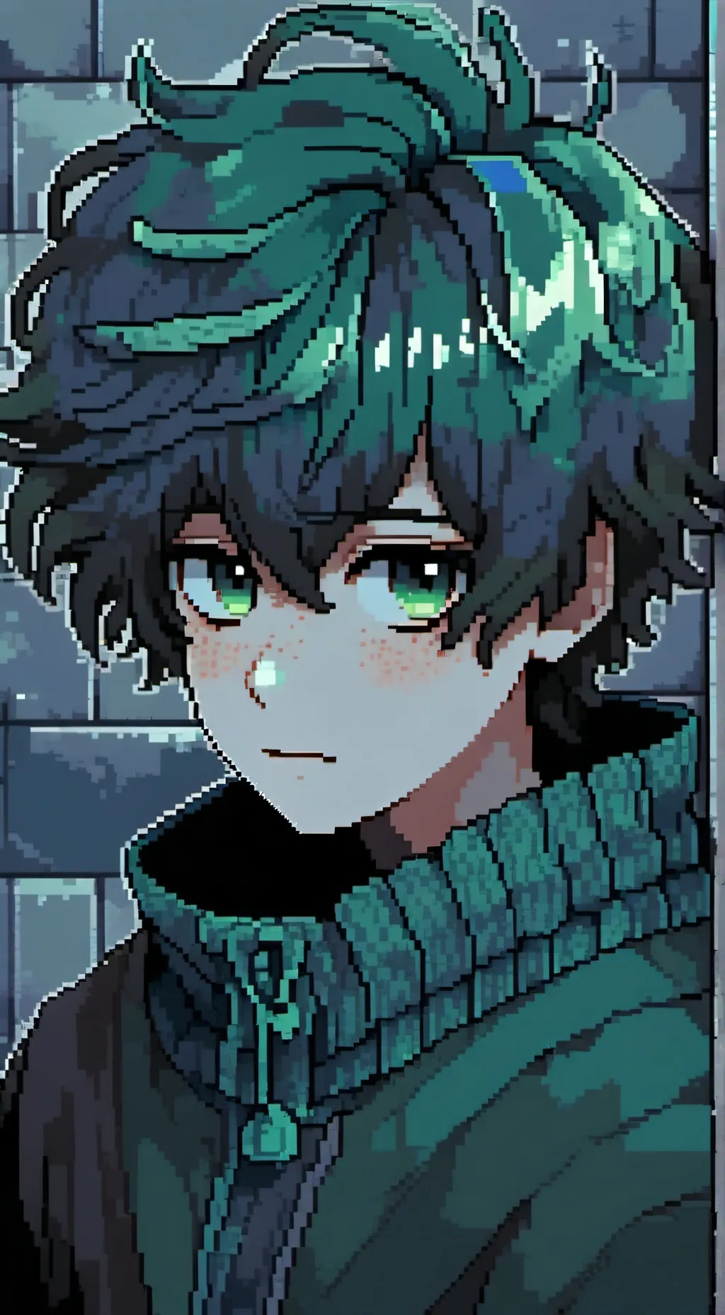 ai character: Halloween deku  background