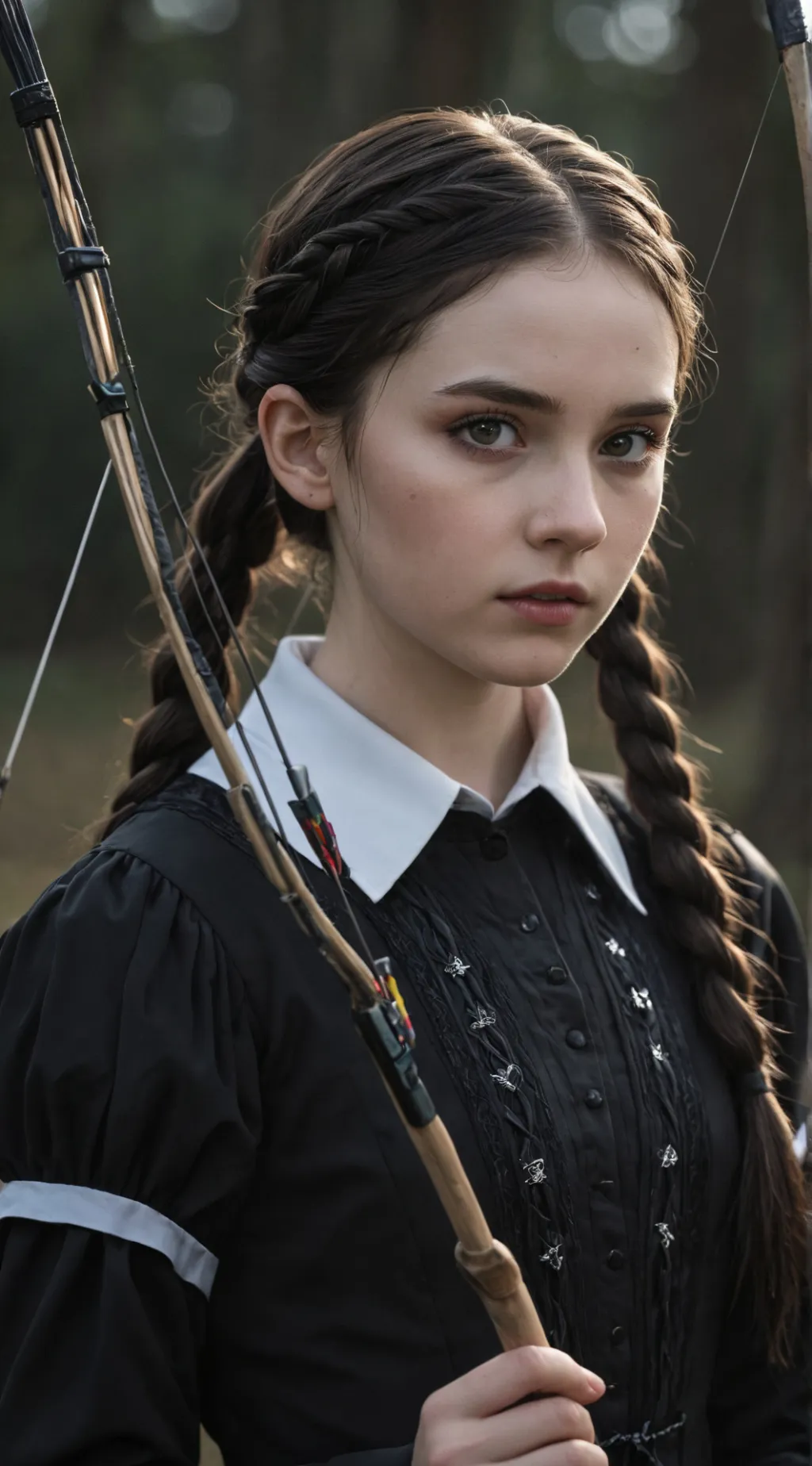 ai character: Wednesday Addams background