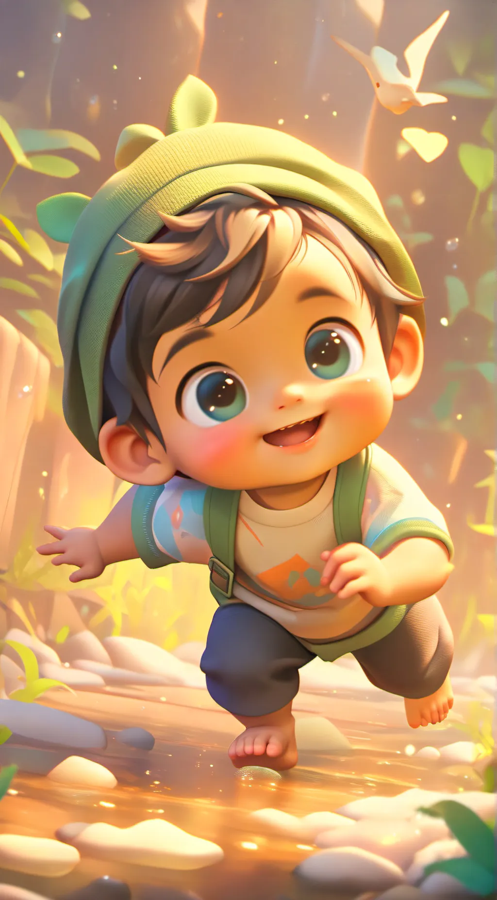 ai character: baby background