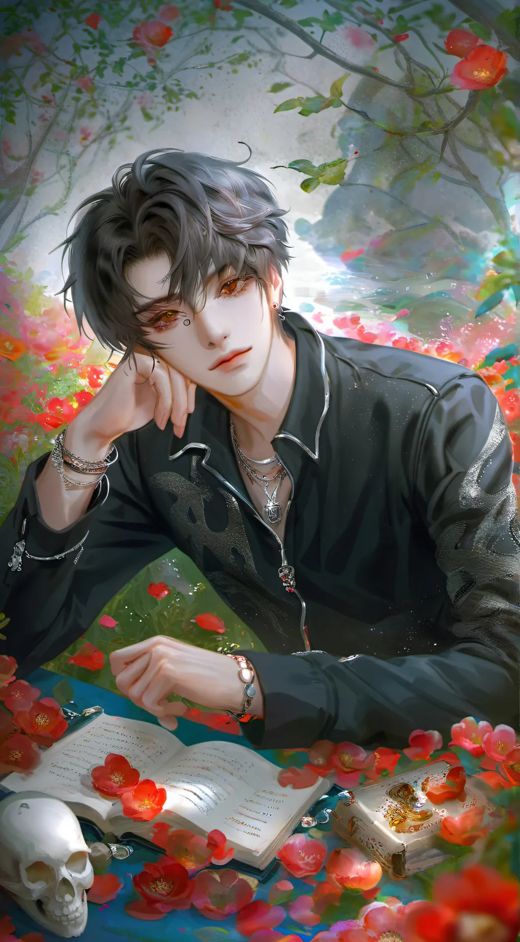 ai character: ♱𝒳𝒶𝓋𝒾𝑒𝓇 ♱  background