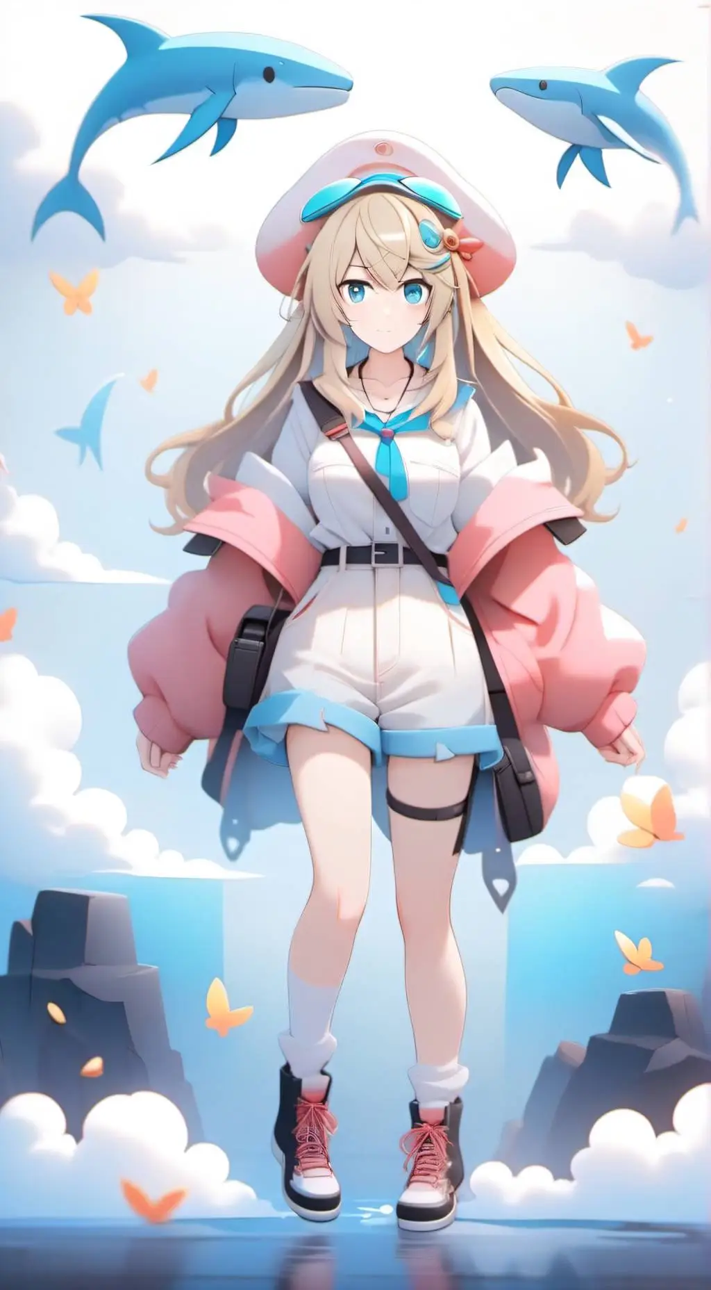 ai character: runa shirakawa background