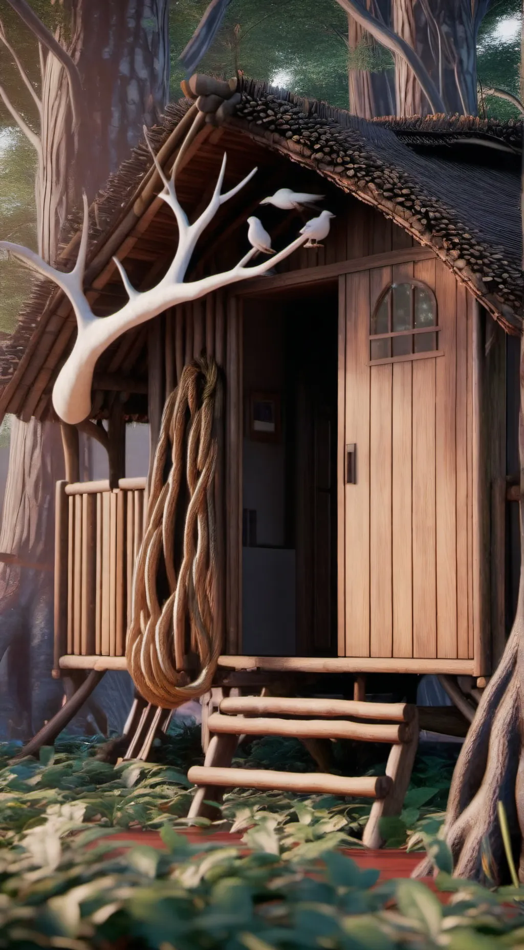 ai character: Haunted Island background