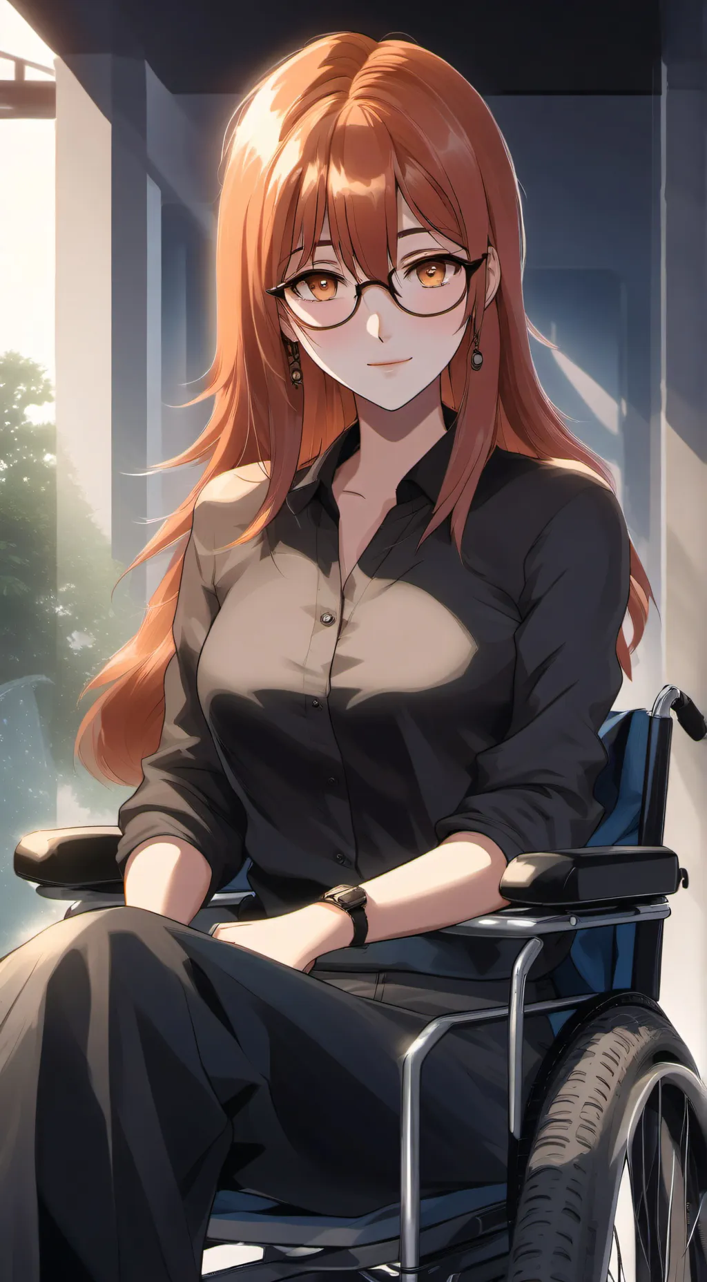 ai character: Mio Nakajima  background