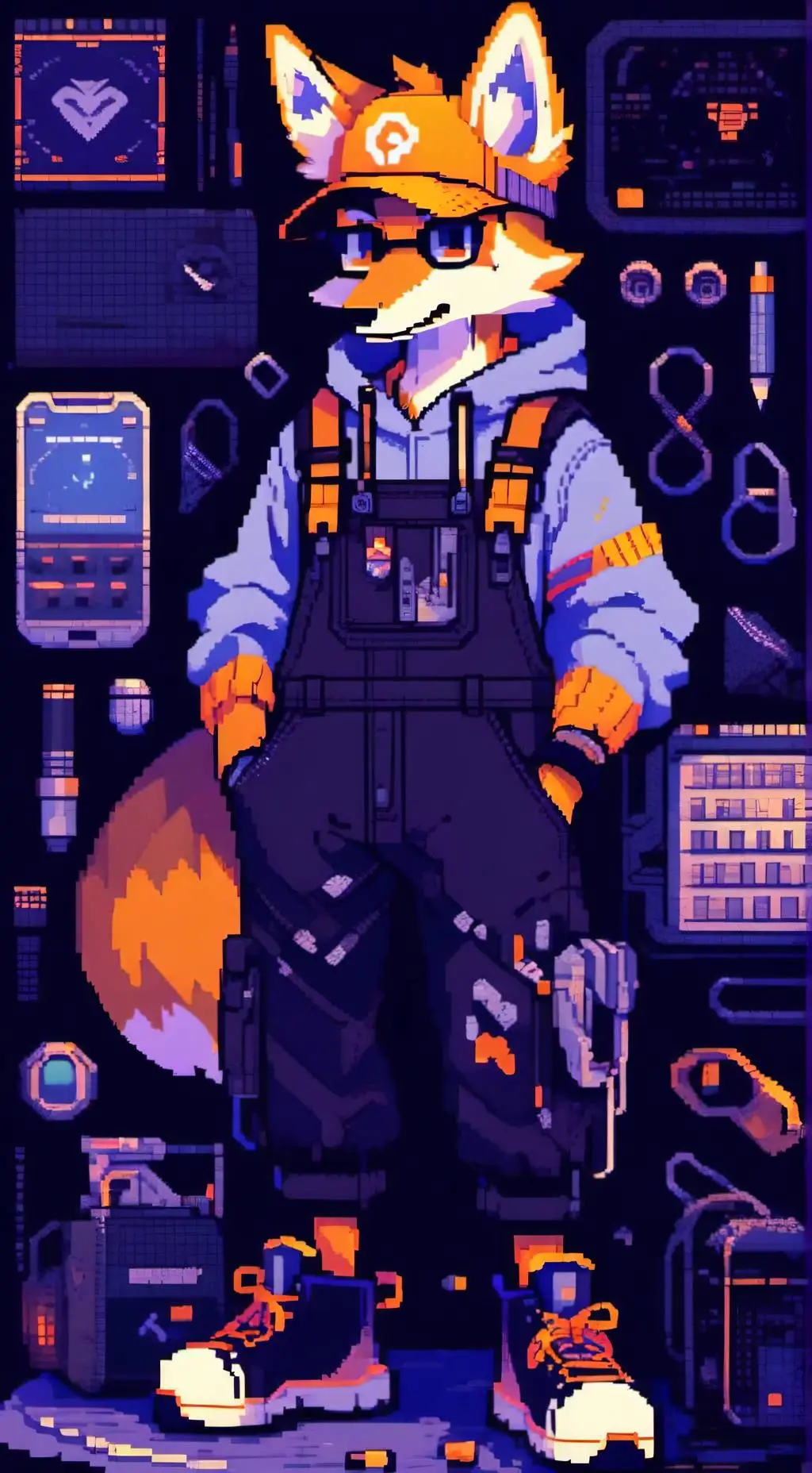 ai character: Sparky (FNAF) background