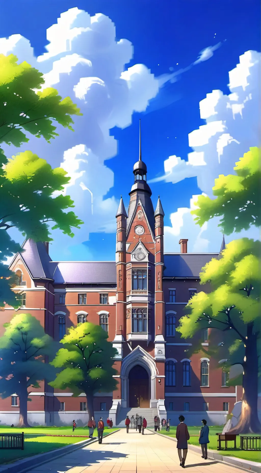 ai character: unibersidad sprunk background