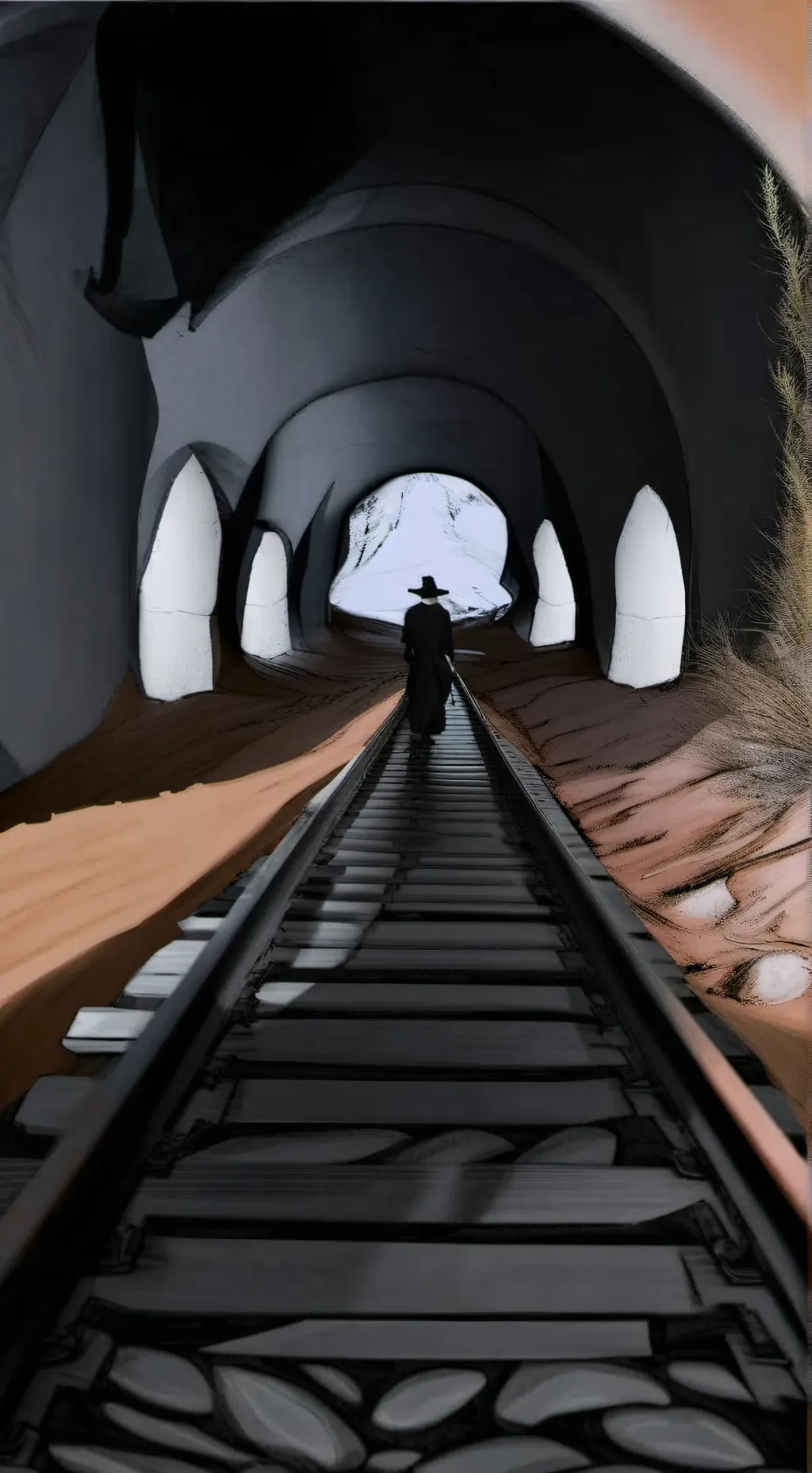 ai character: Slenderman x Jeff background