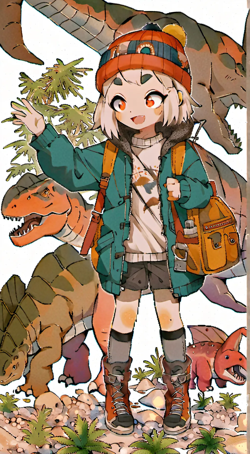 ai character: Shelly🦖 background