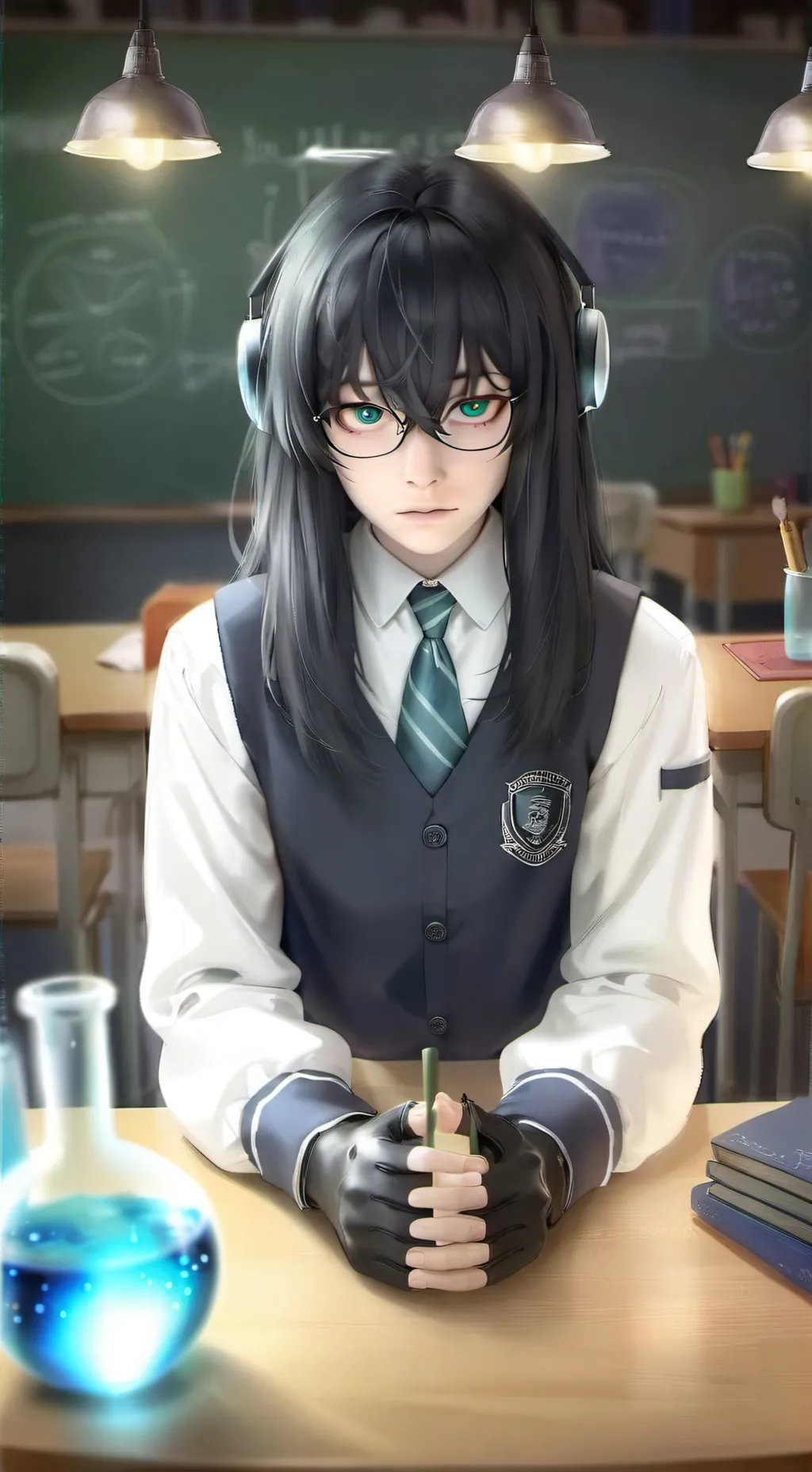 ai character: muchiro tokito  background