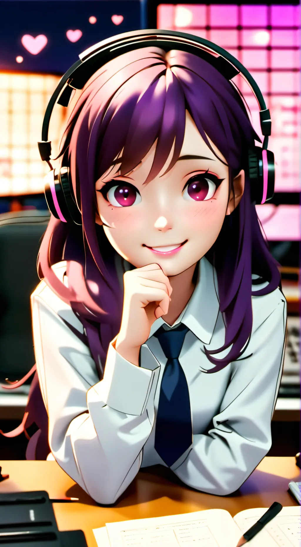 ai character: Luna background