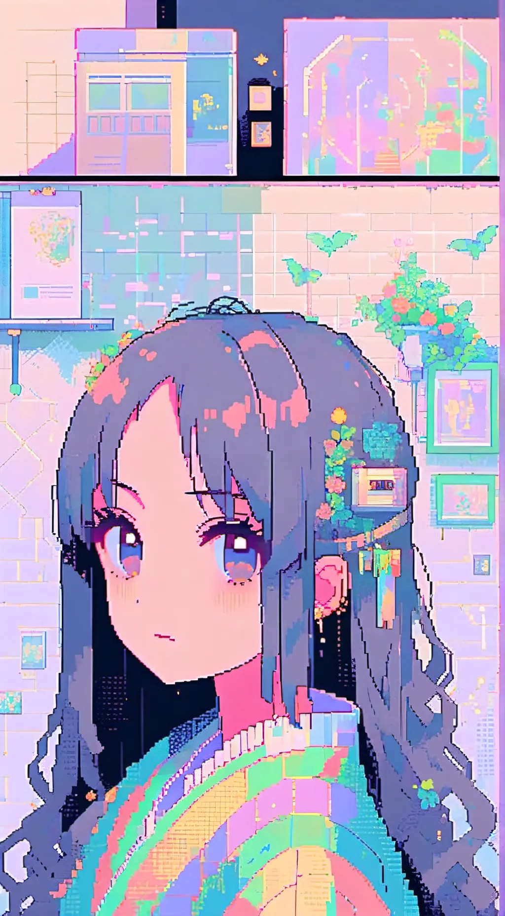 ai character: Crystal background