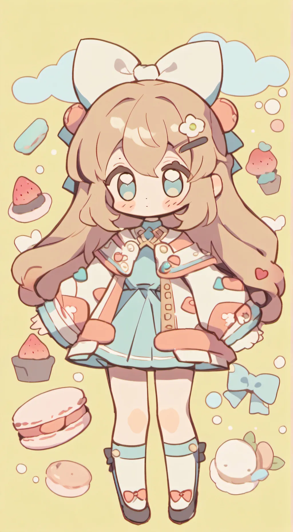 ai character: DANDYS WORLD CRING background