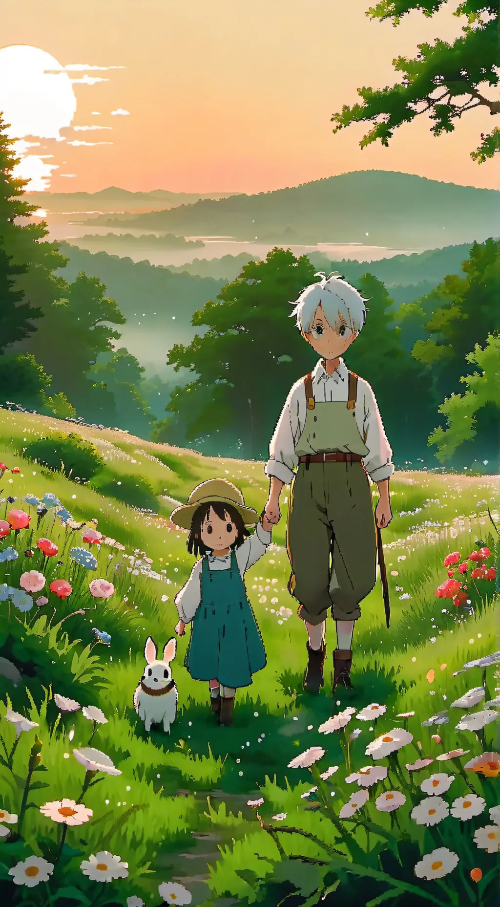 ai character: Tokito - KNY background