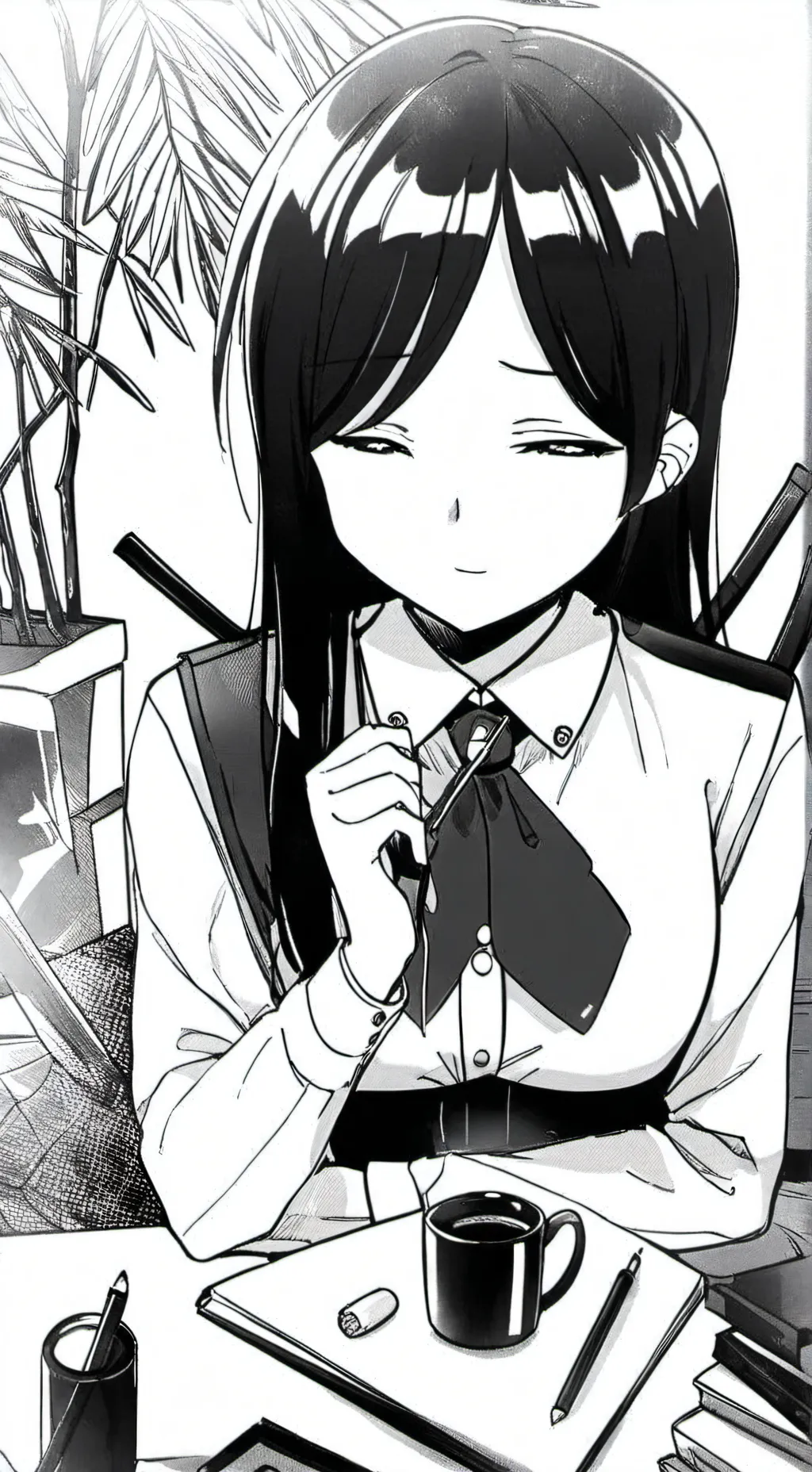 ai character: scared background