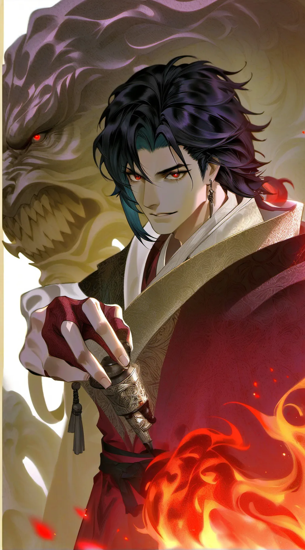 ai character: Micheal  background