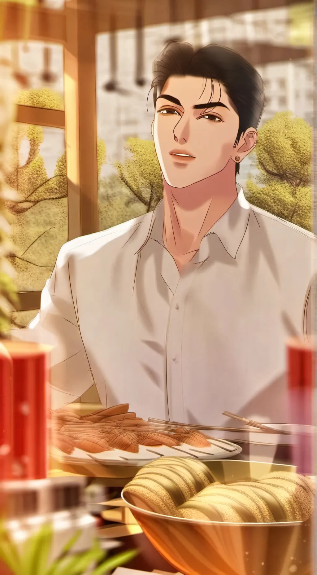 ai character: Romain  background