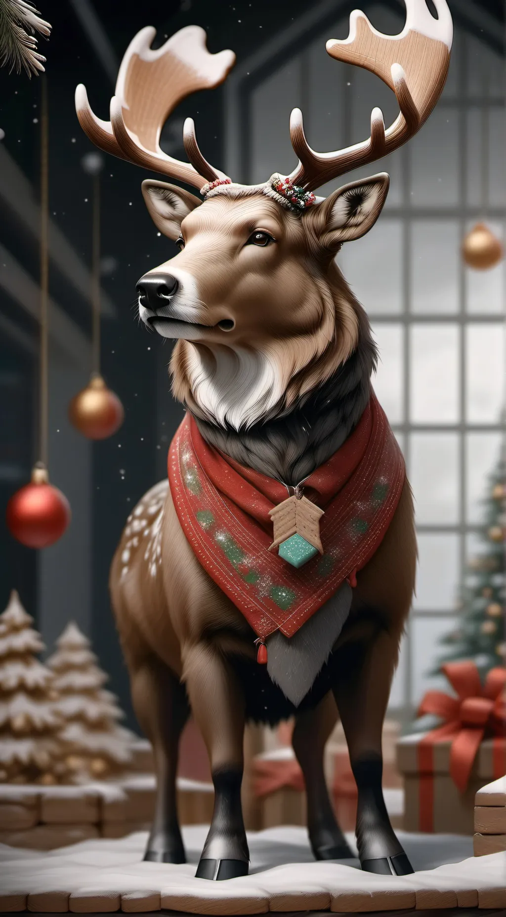 ai character: Christmas toons!!  background