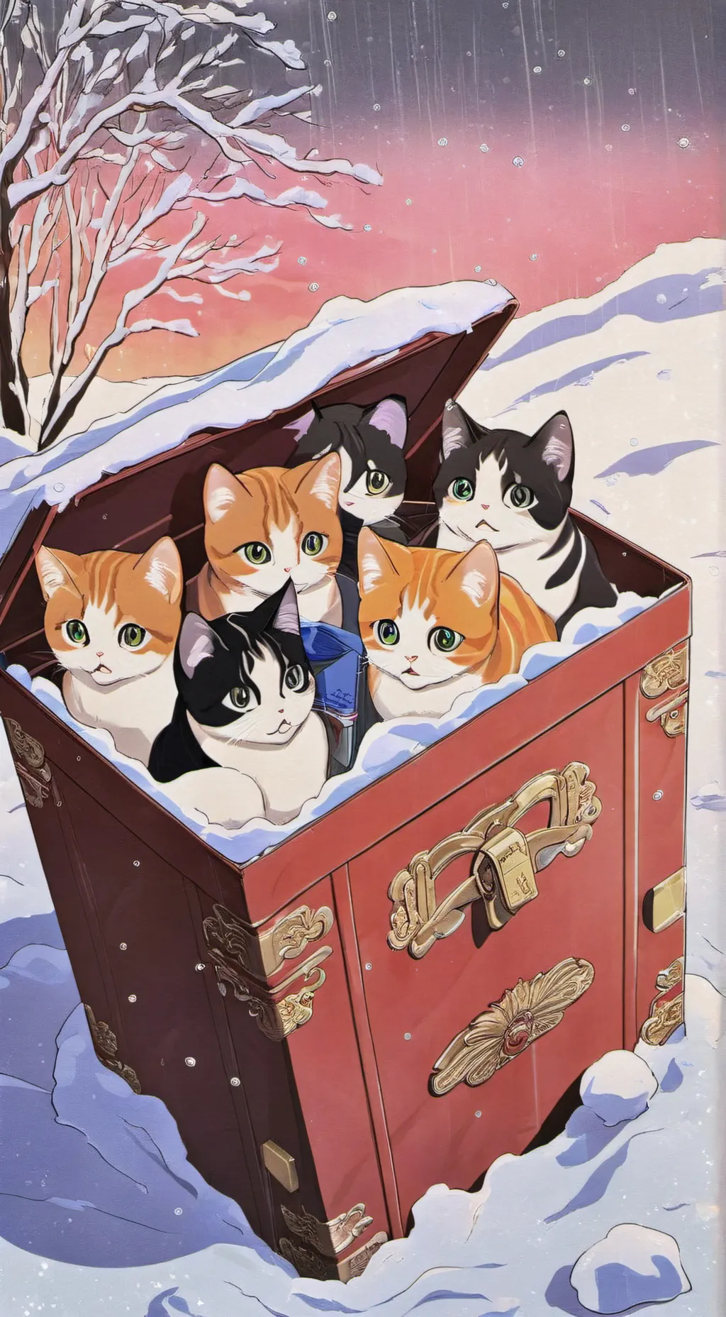 ai character: Kittens background