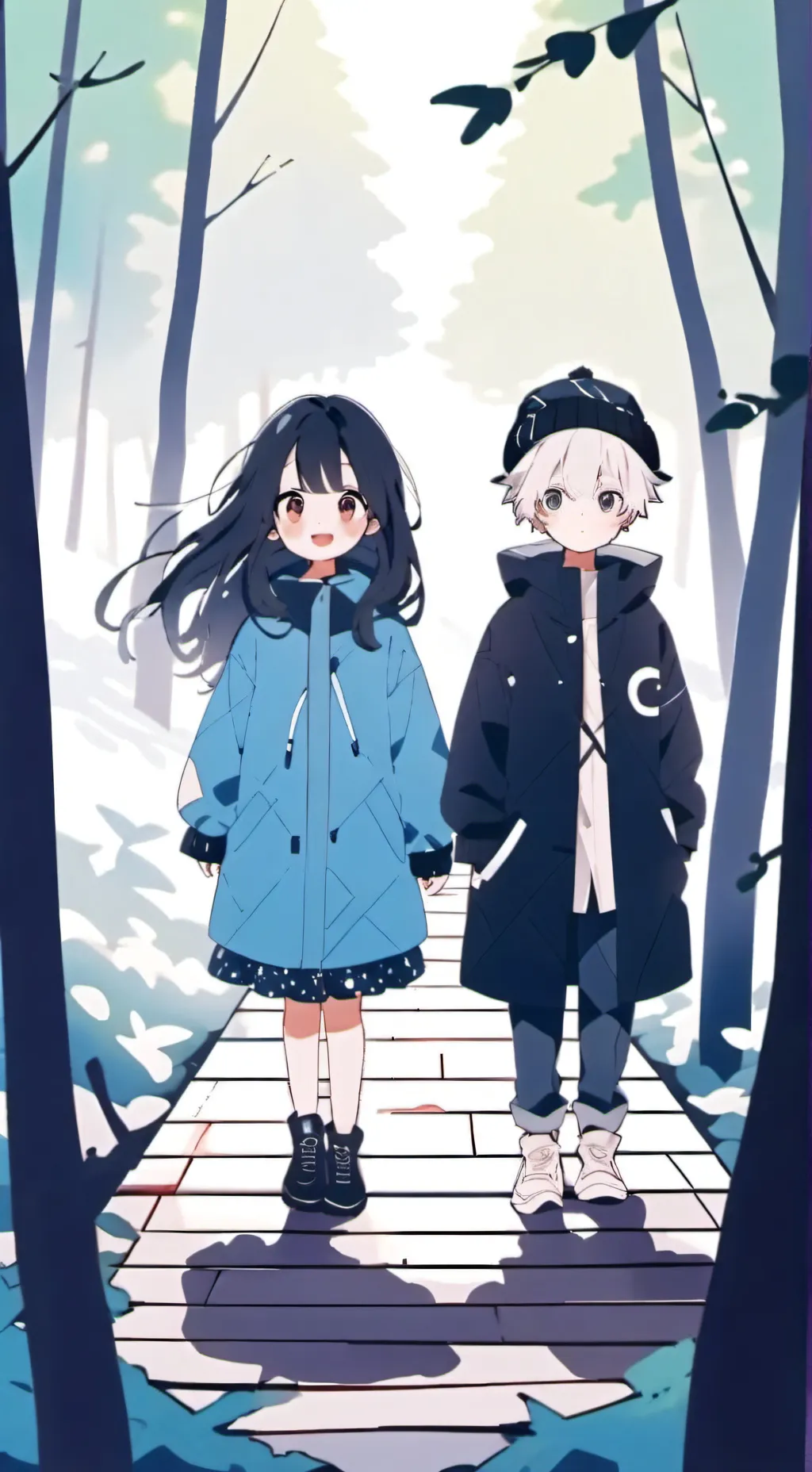 ai character: abanded kids background