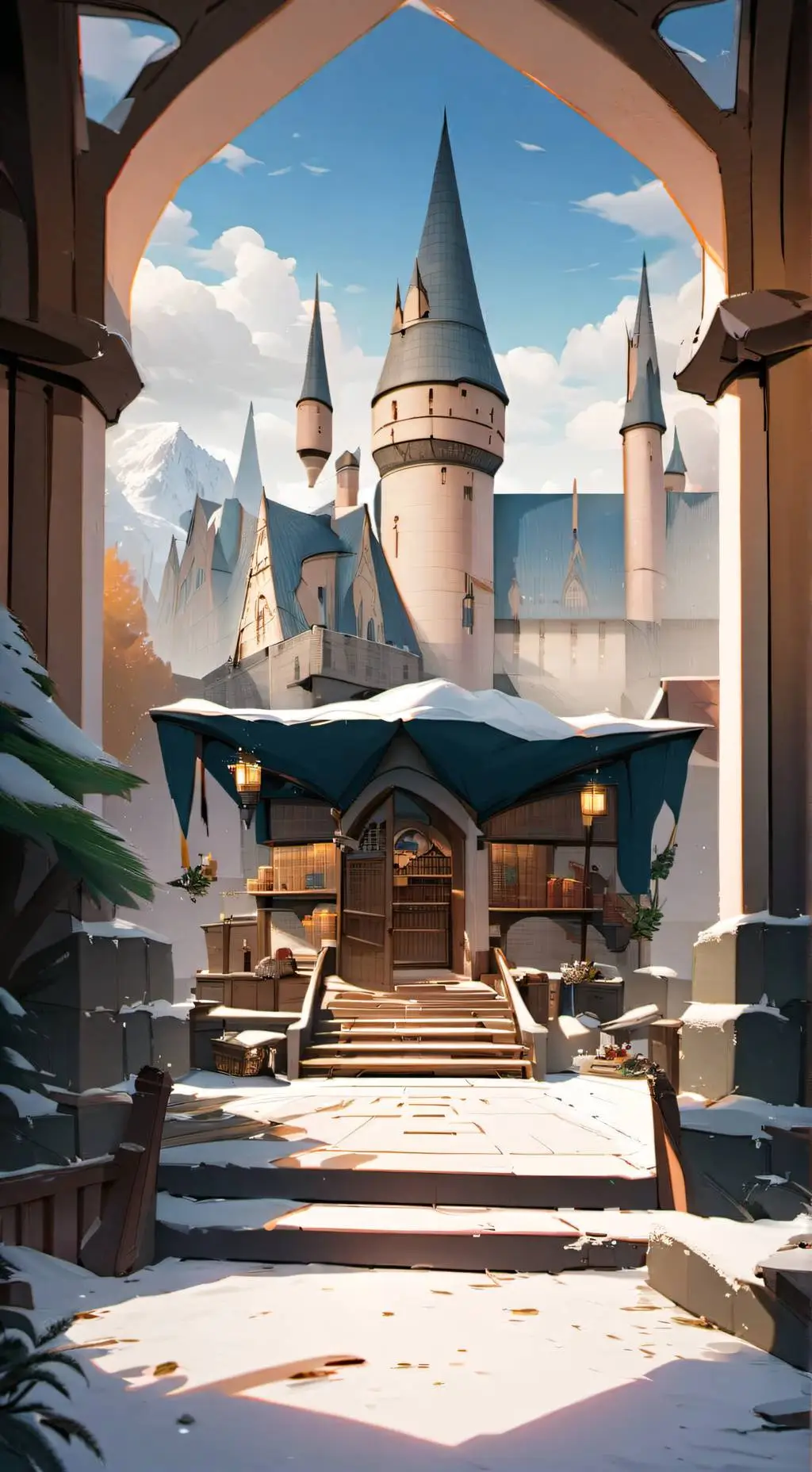 ai character: Hogwarts -Draco  background