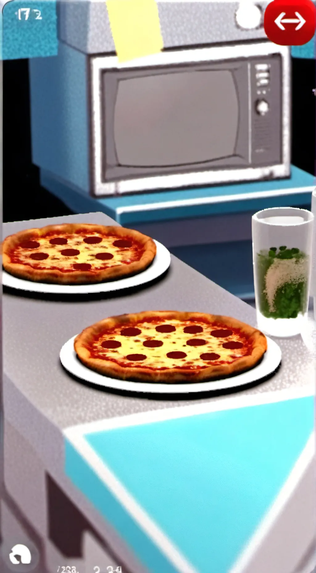 ai character: a pizzaria background