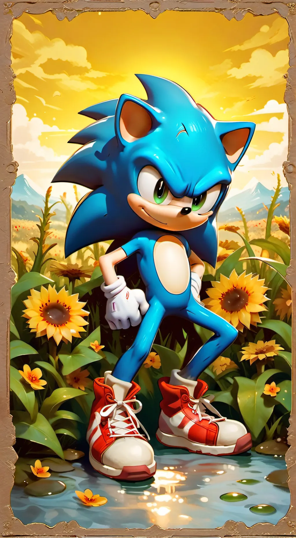 ai character: Sonic the Hedgehog background