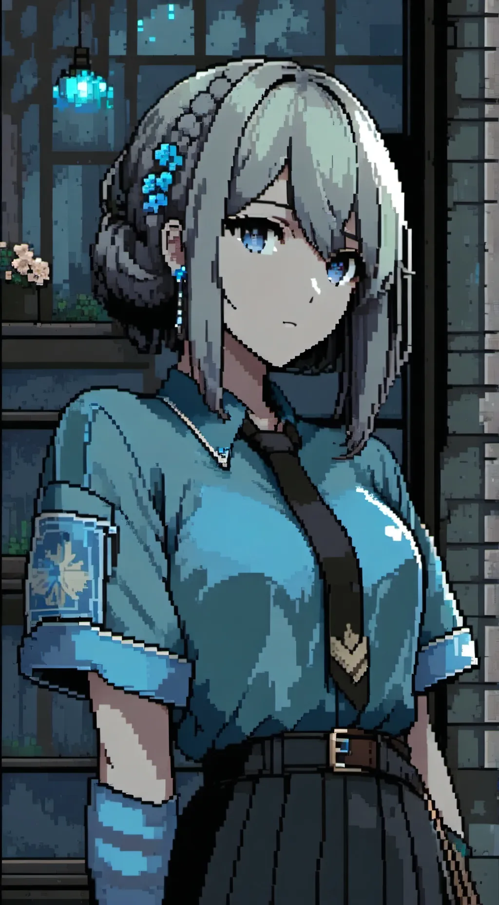 ai character: moon la policia background