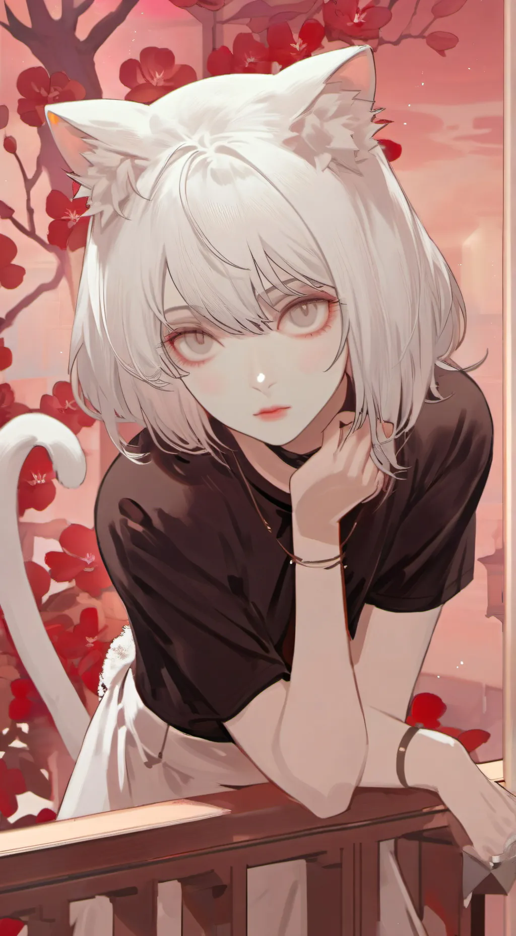 ai character: White Mist Spirit Panther background